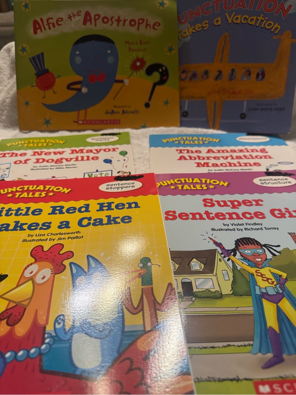 Punctuation Tales Children's Book Set - Bright Multi set of 6